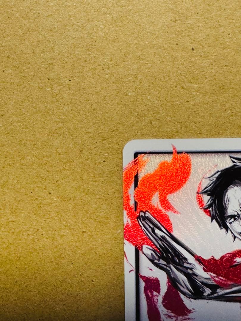 One Piece Portgas D. Ace Leader Parallel Card Japanese version OP03-001 with parallel design
