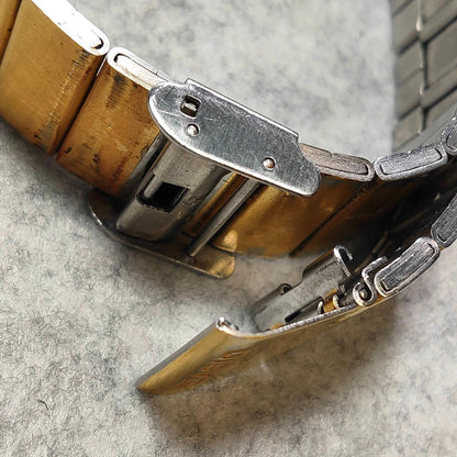 Casio Illuminator LA−201W Gold Watch with Reversed Display — Japan Import