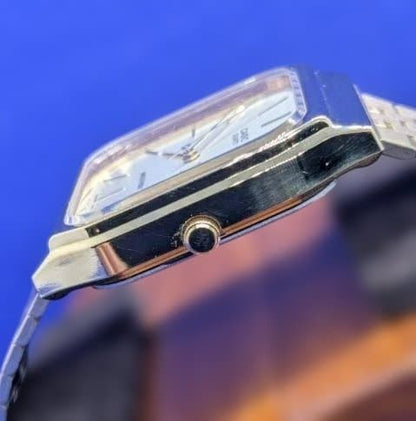 Casio Square Quartz Japanese Day Date Men’s Watch — Japan Import