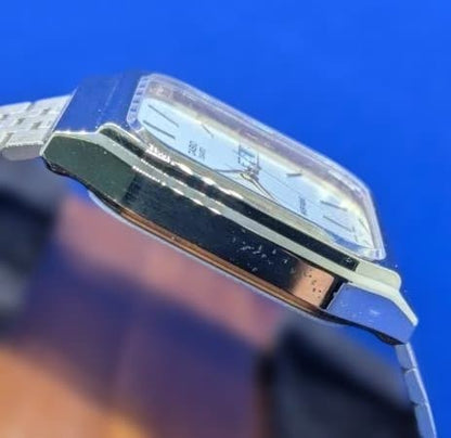 Casio Square Quartz Japanese Day Date Men’s Watch — Japan Import