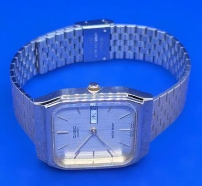 Casio Square Quartz Japanese Day Date Men’s Watch — Japan Import