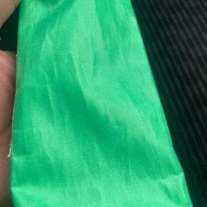 JIB green sailcloth material pen case with zipper closure, bright green color