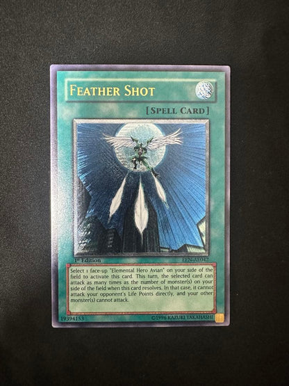 Feather Shot Asia Relief Card old Asia version in good condition with no scratches or chips