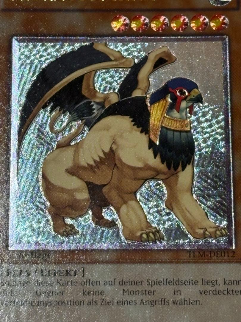 Yugioh Hieracosphinx Relief 1st Edition English trading card from EU Germany region