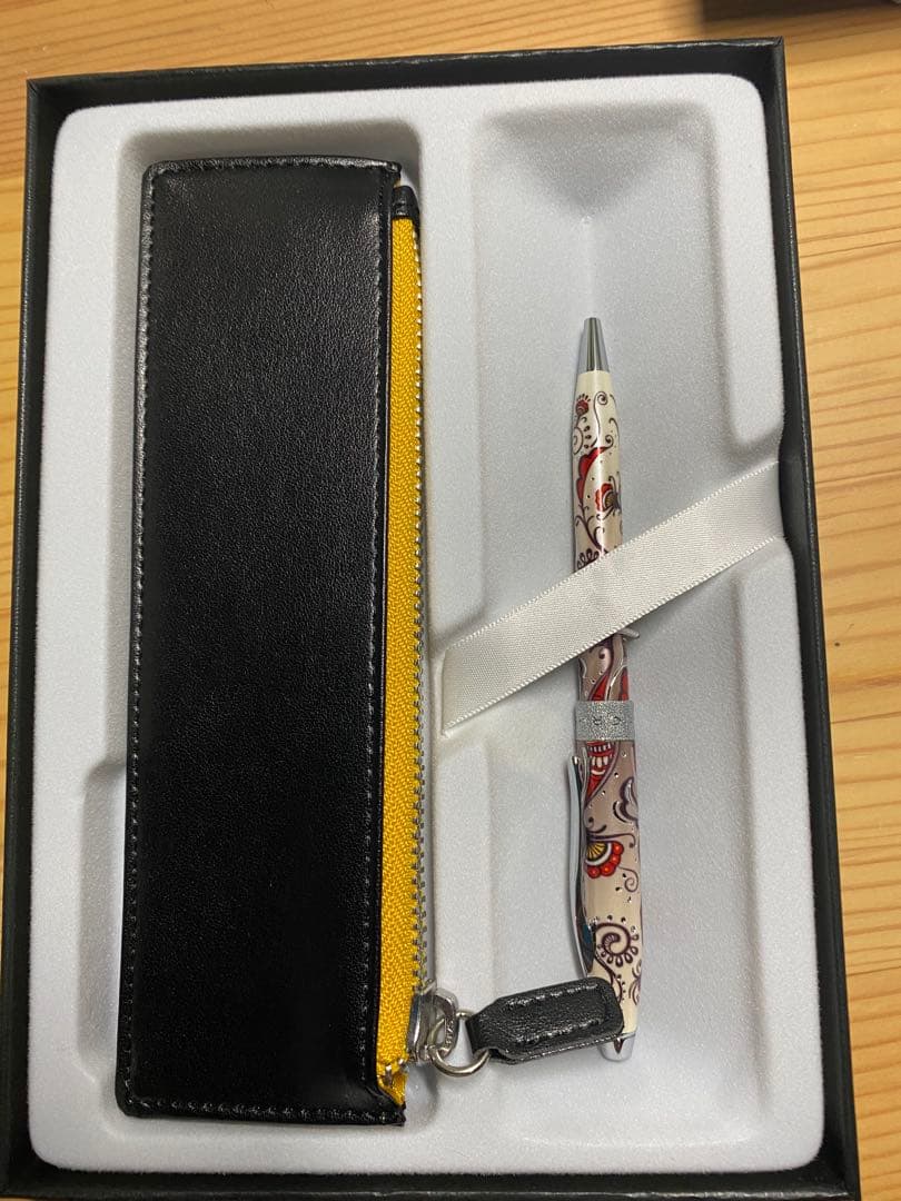 Cross Floral Pattern Ballpoint Pen with Case