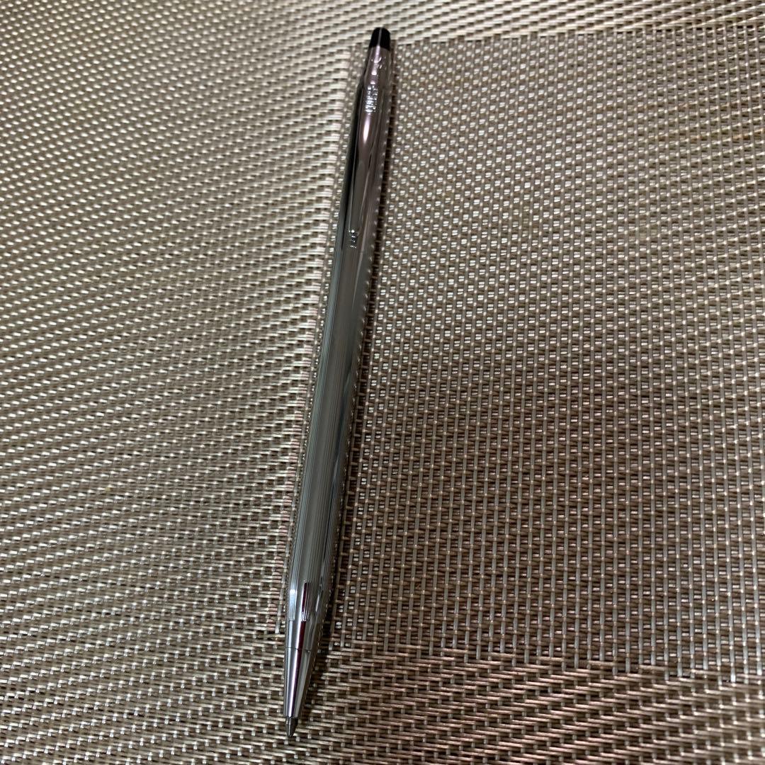 Cross brand silver ballpoint pen body with slim and refined design