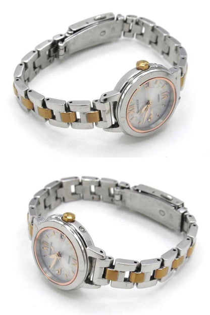 Casio Sheen Radio-Controlled Solar Watch Natural Garden Design Silver Gold