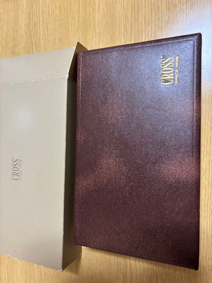 CROSS Gift Box for Ballpoint Pen with Logo - Brown Leather Finish