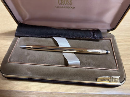 CROSS Gift Box for Ballpoint Pen with Logo - Brown Leather Finish