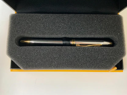 Cross Silver and Gold Ballpoint Pen with Case