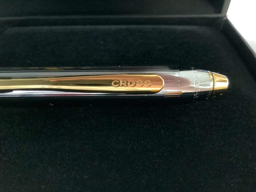 Cross Silver and Gold Ballpoint Pen with Case
