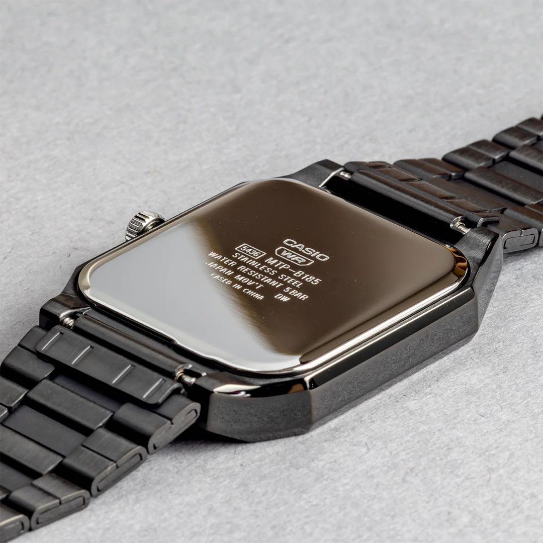 Casio MTP-B185B Watch Black Silver 5 ATM Waterproof Japan Import