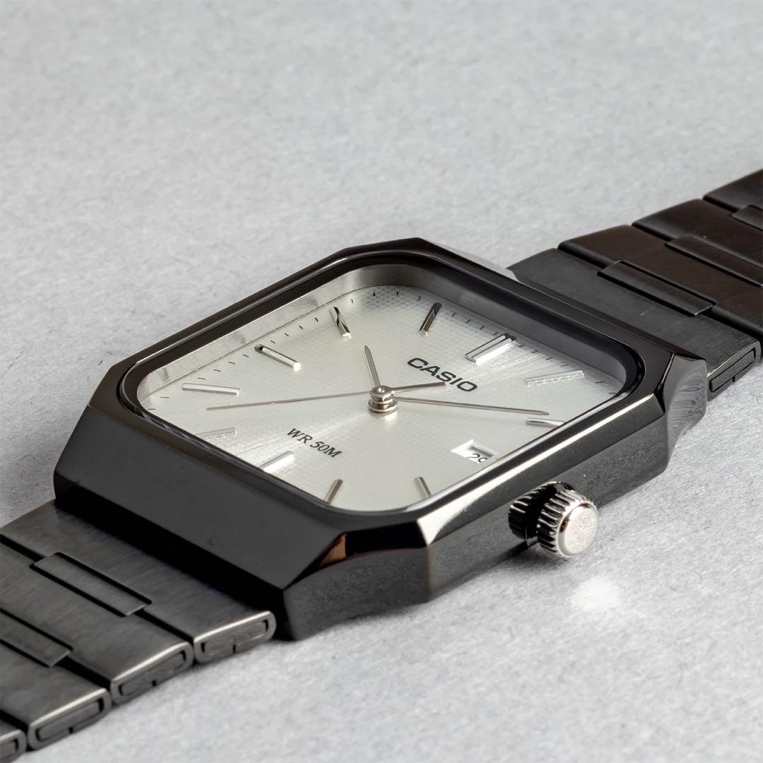 Casio MTP-B185B Watch Black Silver 5 ATM Waterproof Japan Import