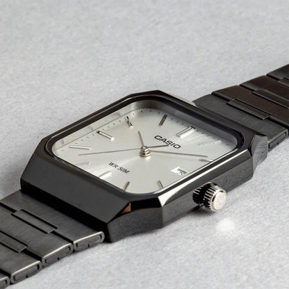Casio MTP-B185B Watch Black Silver 5 ATM Waterproof Japan Import