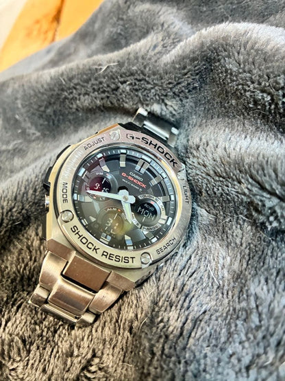 Casio G-Shock G-STEEL GST-W110D Model Radio Solar Watch with Spare Bands
