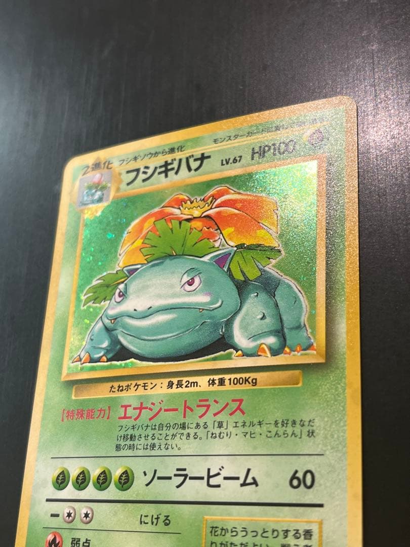 Pokémon Trading Card Game Fushigibana Rare Star from First Expansion Pack, Japan import, stored in album