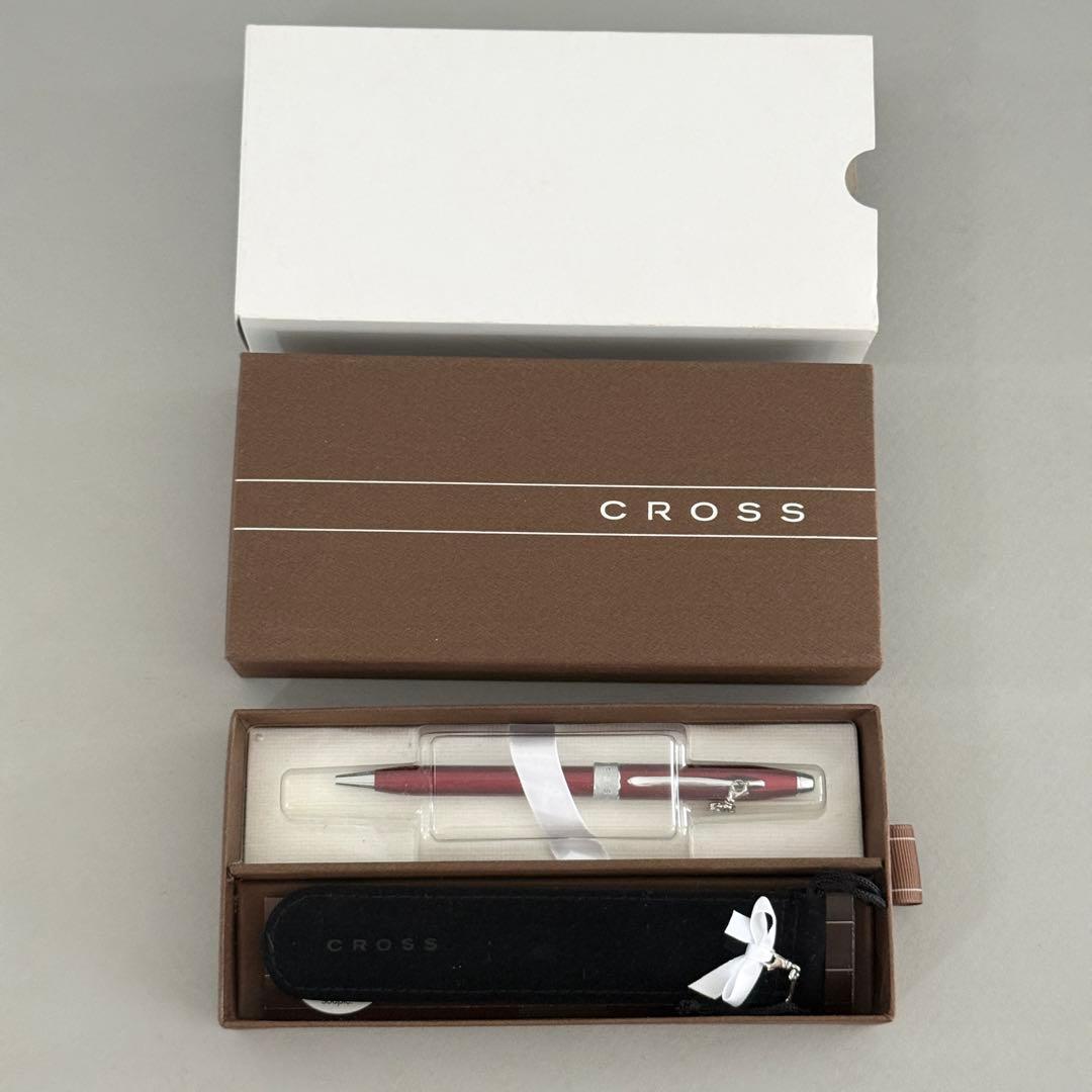Cross Sensament Scarlet Red Model AT0412-3 Pen with Heart Charm and Box — Japan Import