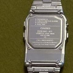 Casio Data Bank DBC 611 Digital Watch Silver