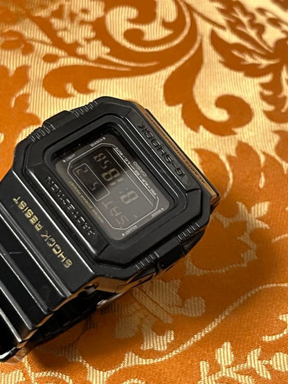 Casio G-Shock DW-D5500 Digital Watch All Black Used — Japan Import