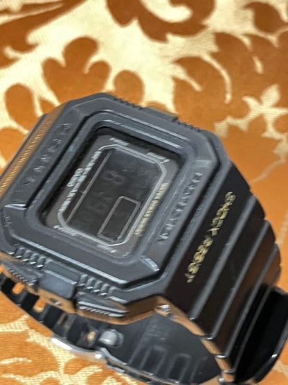 Casio G-Shock DW-D5500 Digital Watch All Black Used — Japan Import