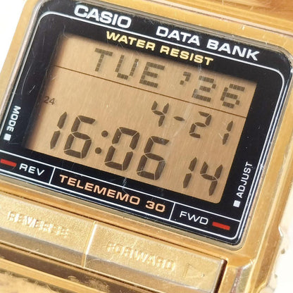 Casio Data Bank TeleMemo 30 Digital Wristwatch 1980s Vintage — Japan Import