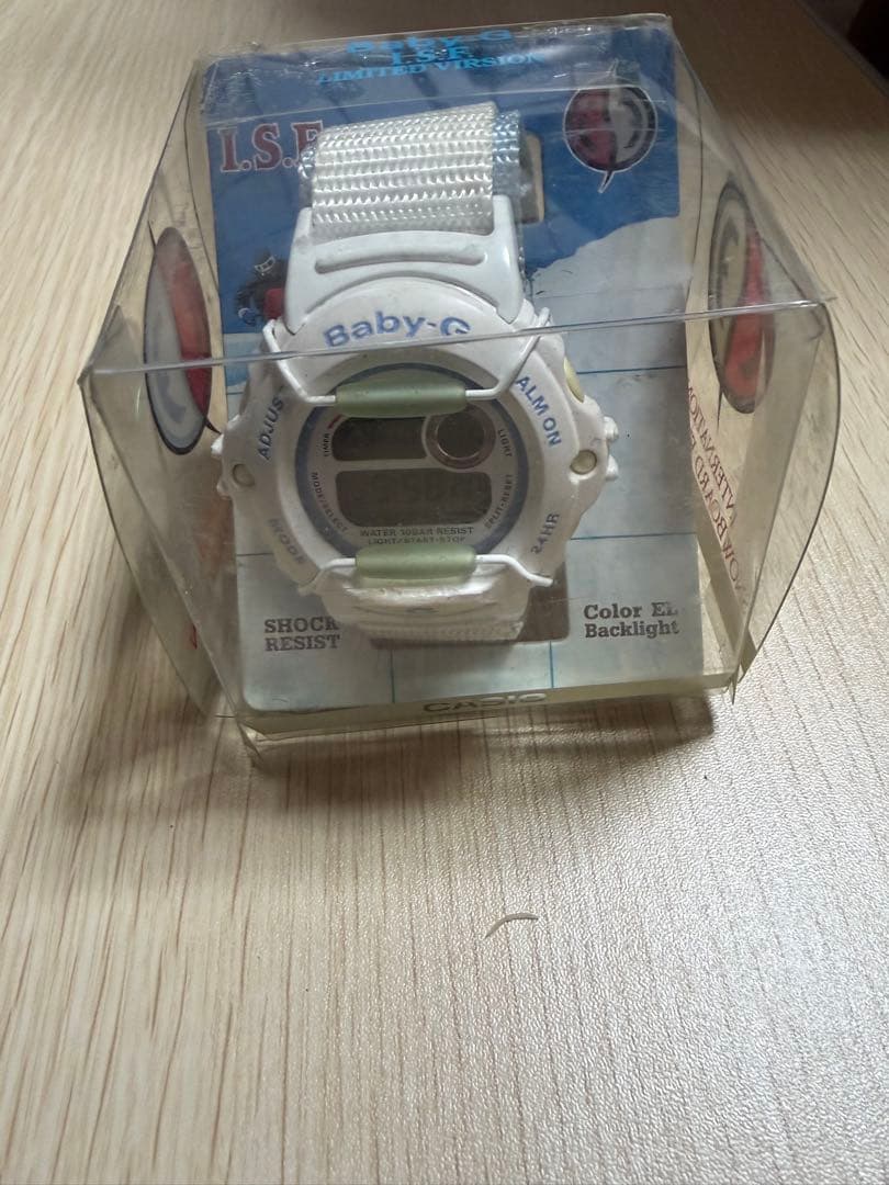 Casio Baby-G White Watch with EL Backlight Shock Resistant Japan Import
