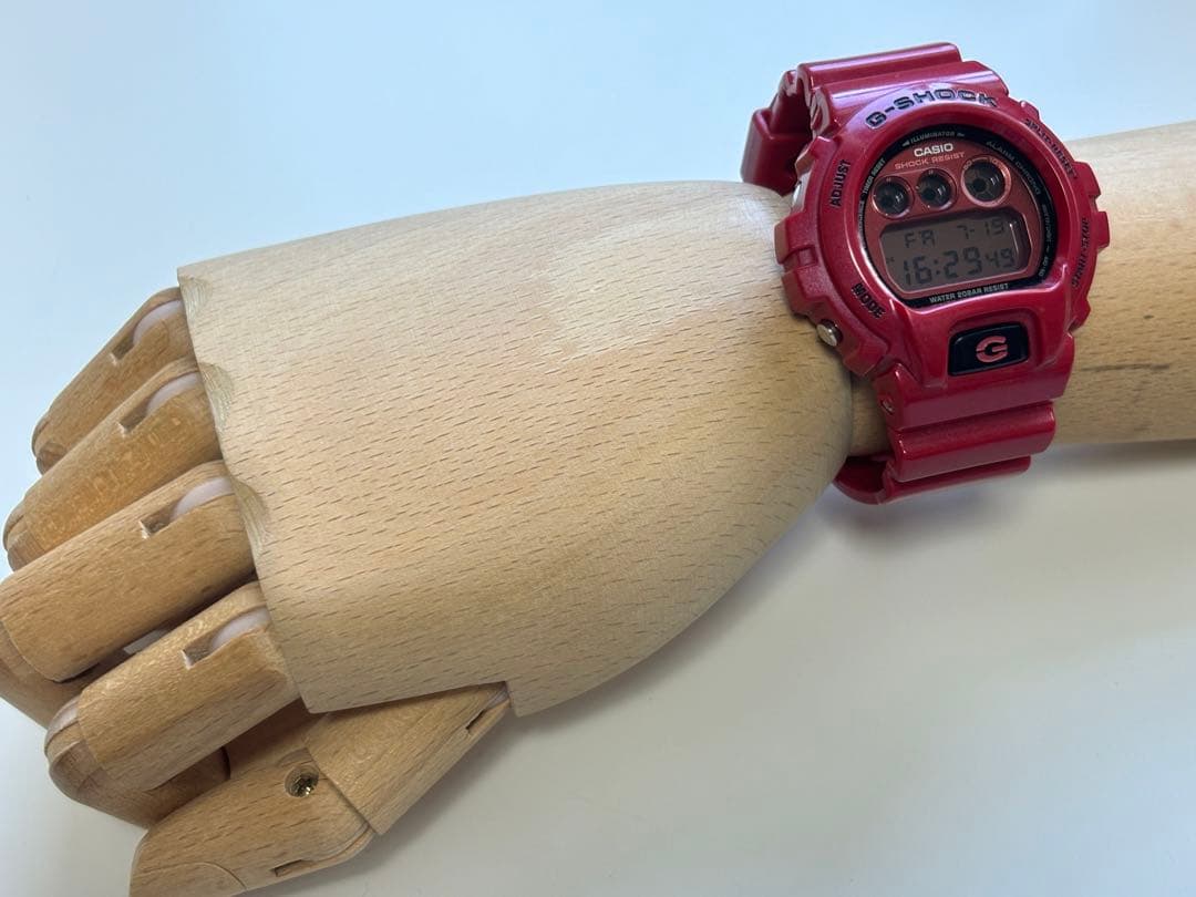 Casio G-Shock Vintage Metal Red Three-Eyed Model DW-6900MF Rare Discontinued Collectible