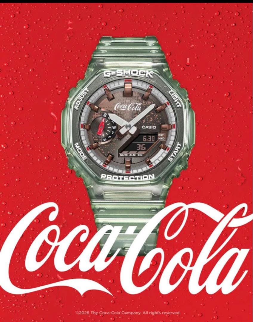 Casio G-Shock Coca-Cola Edition GA-2100CC-3AJR Green Watch — Japan Import