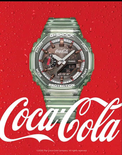 Casio G-Shock Coca-Cola Edition GA-2100CC-3AJR Green Watch — Japan Import
