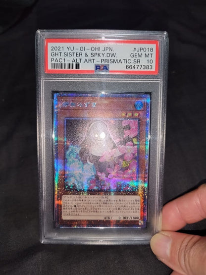 Yu-Gi-Oh OCG Mizuki Hazuma Prismatic Secret single card graded PSA 10 in Japanese language