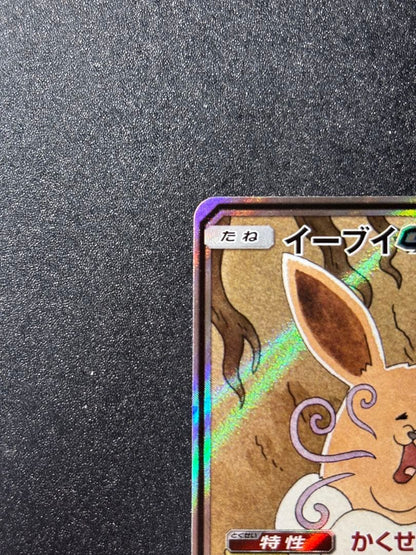 Bandai Eevee GX SA SM12a Tag Team GX All-Star Series collectible card in protective sleeve