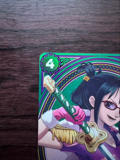 One Piece Tashigi EB03-018 Parallel card from Japanese Card Game series in protective sleeve