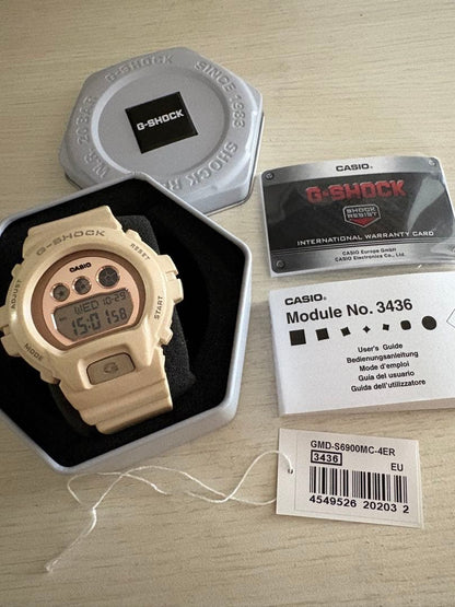 Casio G-Shock GMD-S6900MC-4ER Pink Beige Model with Module 3436 and International Warranty — Japan Import