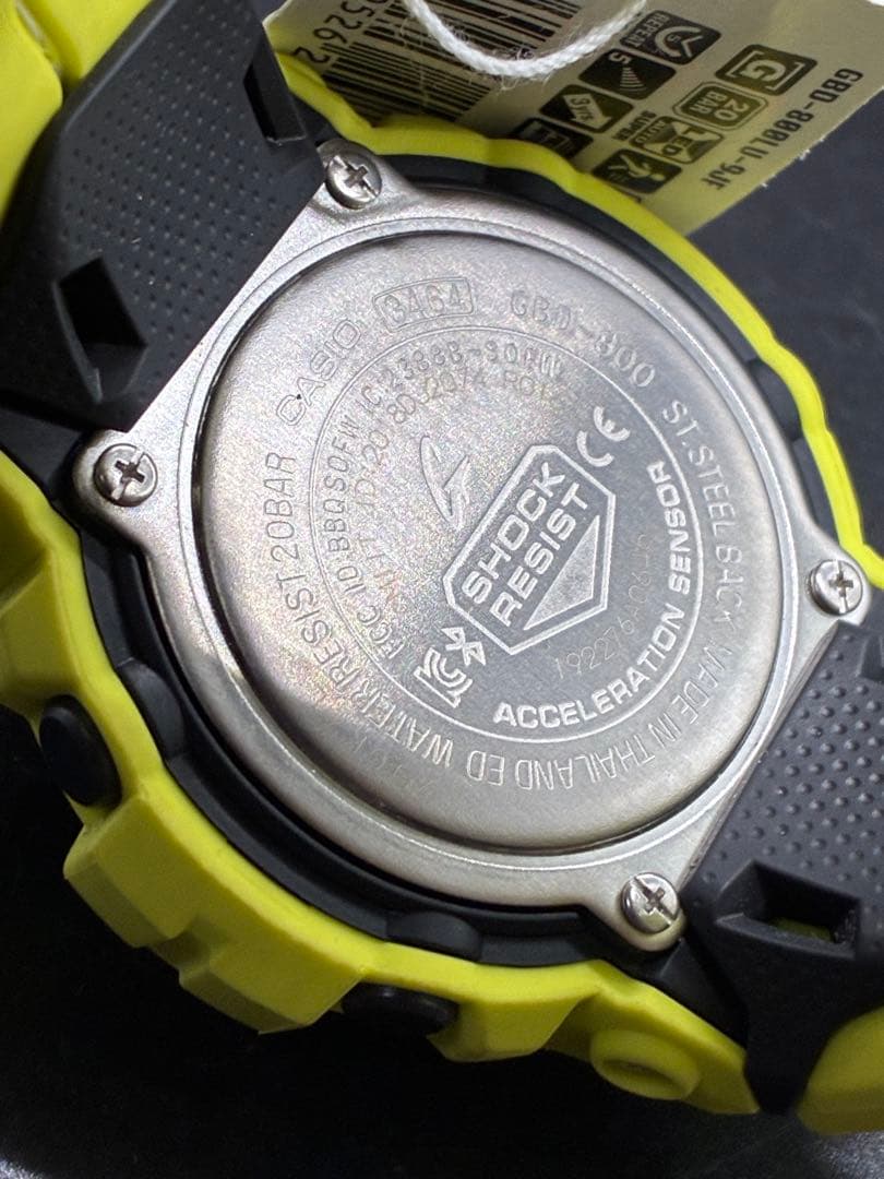Casio G-Shock Series G-Squad GBD-800LU-9JF Digital Watch Bluetooth Step Tracker Yellow — Japan Import