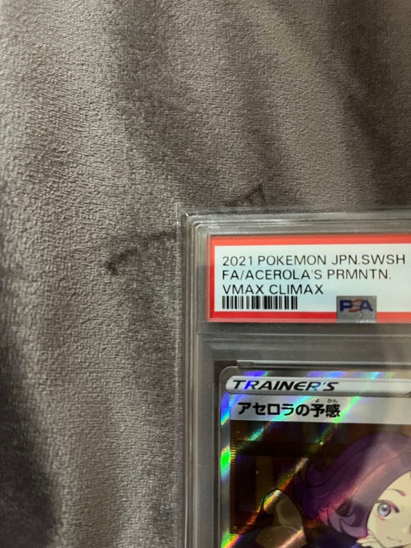 Acerola No Yokan SR PSA 10 graded trading card from VMAX Climax series model 255/184