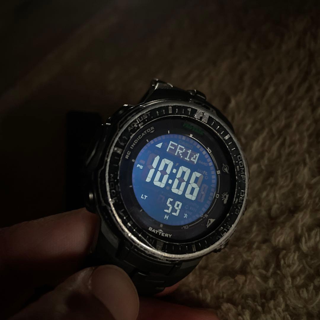 Casio Pro Trek PRW-8000 Model with Solar Power and Altimeter Watch