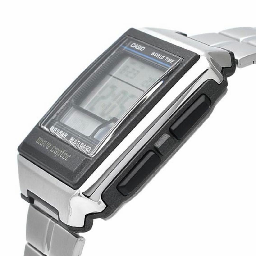 Casio Digital Watch with Radio Control Silver Model Japan Import