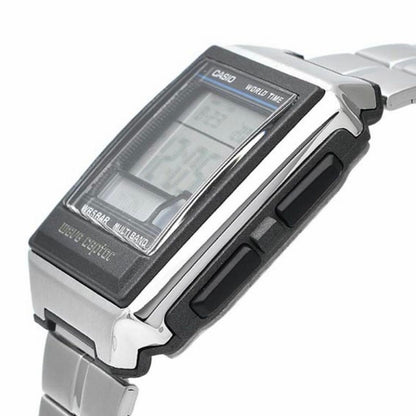 Casio Digital Watch with Radio Control Silver Model Japan Import