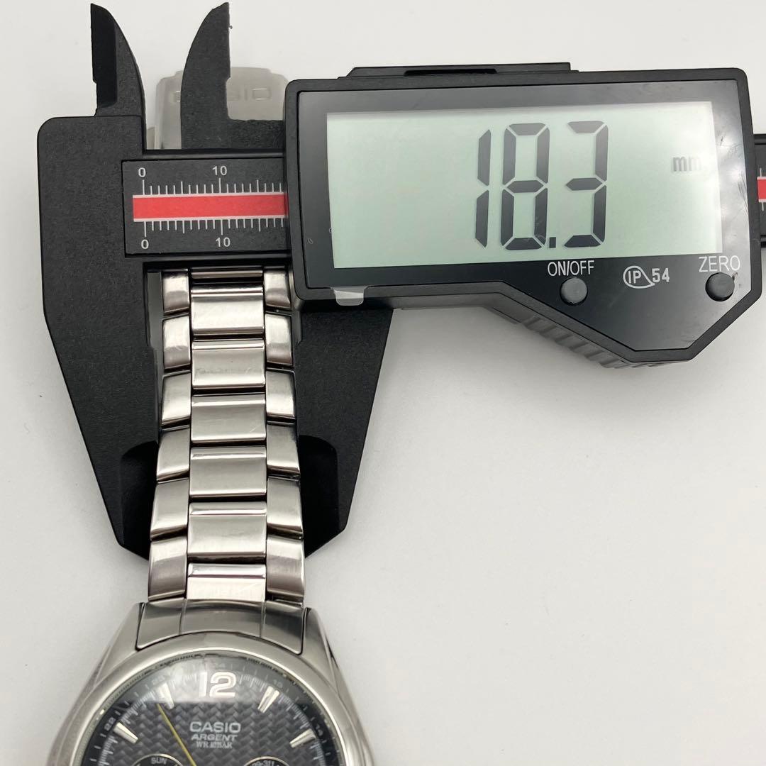 Casio Argento WR Black Watch for Men