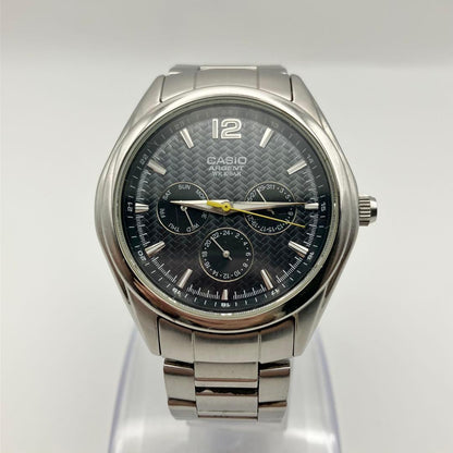 Casio Argento WR Black Watch for Men