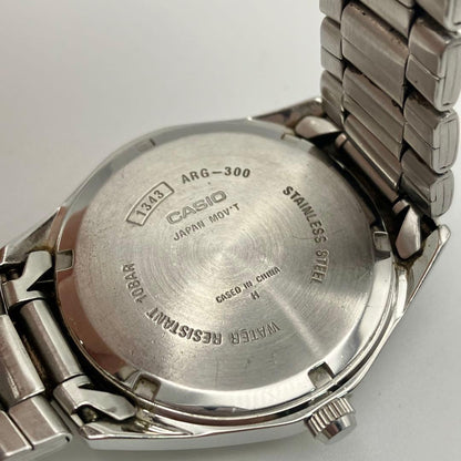 Casio Argento WR Black Watch for Men