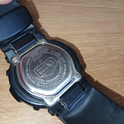 Casio G-Shock G-300 Model Watch with Black Dial and Band — Japan Import