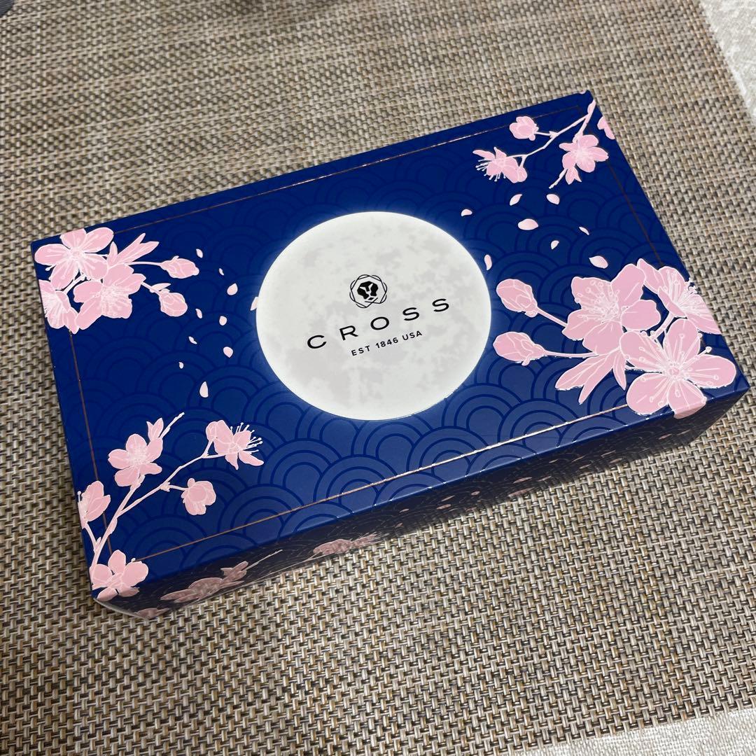 Momo Mayu Cherry Blossom Pattern Cross Cap Pen