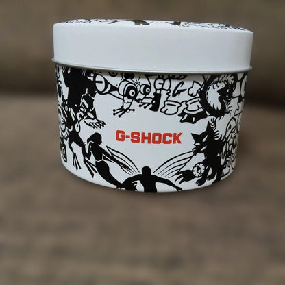 Casio G-Shock G-SHOCK DW-5600GU-7JR White Black Graphic Print Watch — Japan Import