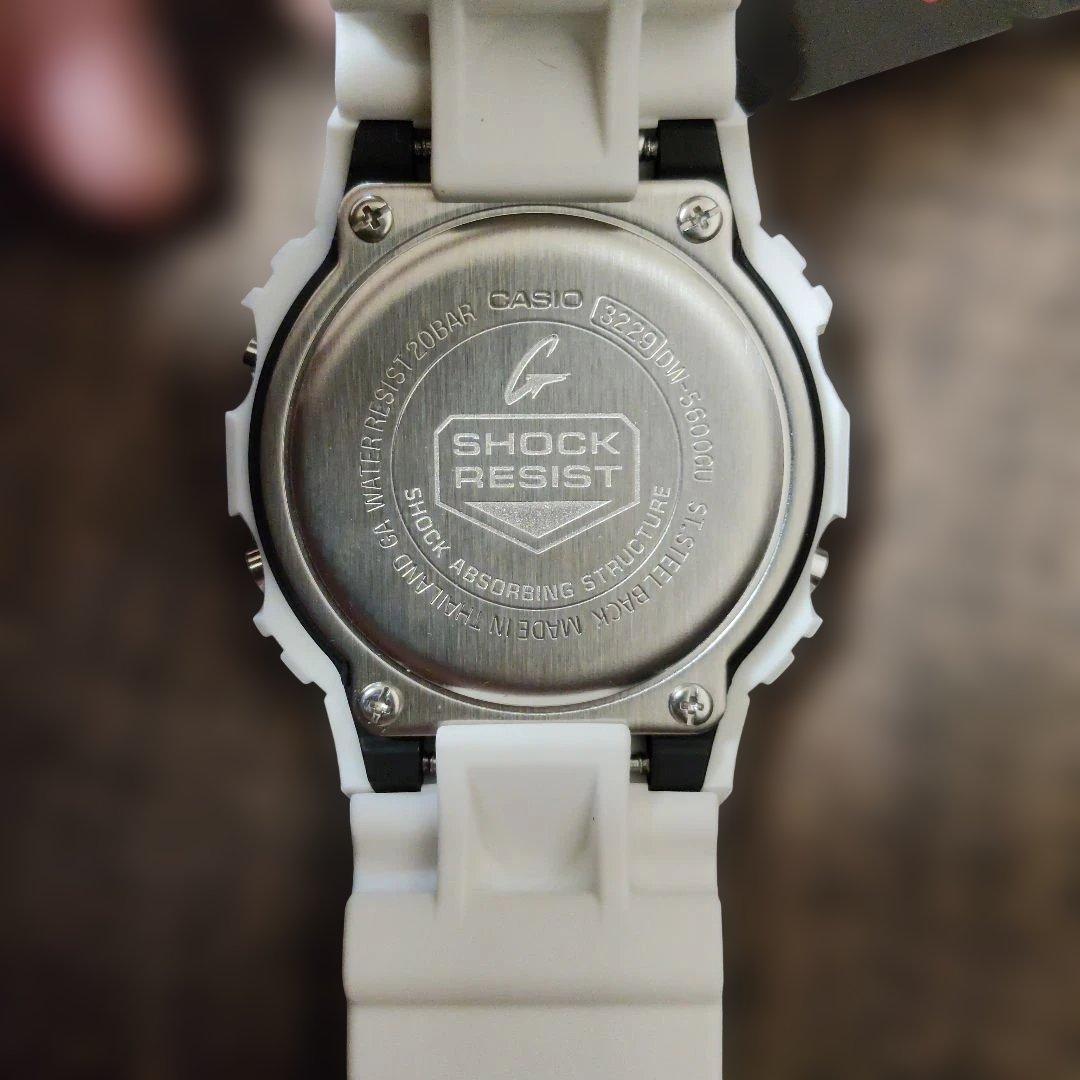 Casio G-Shock G-SHOCK DW-5600GU-7JR White Black Graphic Print Watch — Japan Import