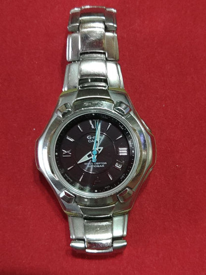 Casio Baby-G G-ms Radio Solar Watch Analog Black Dial Metal Band Japan Import