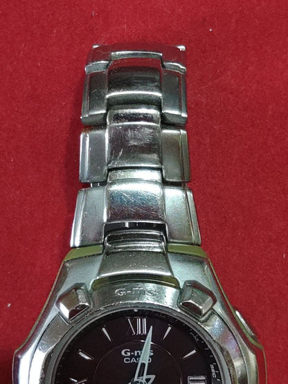 Casio Baby-G G-ms Radio Solar Watch Analog Black Dial Metal Band Japan Import