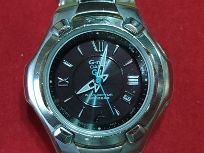Casio Baby-G G-ms Radio Solar Watch Analog Black Dial Metal Band Japan Import