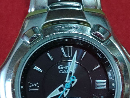 Casio Baby-G G-ms Radio Solar Watch Analog Black Dial Metal Band Japan Import
