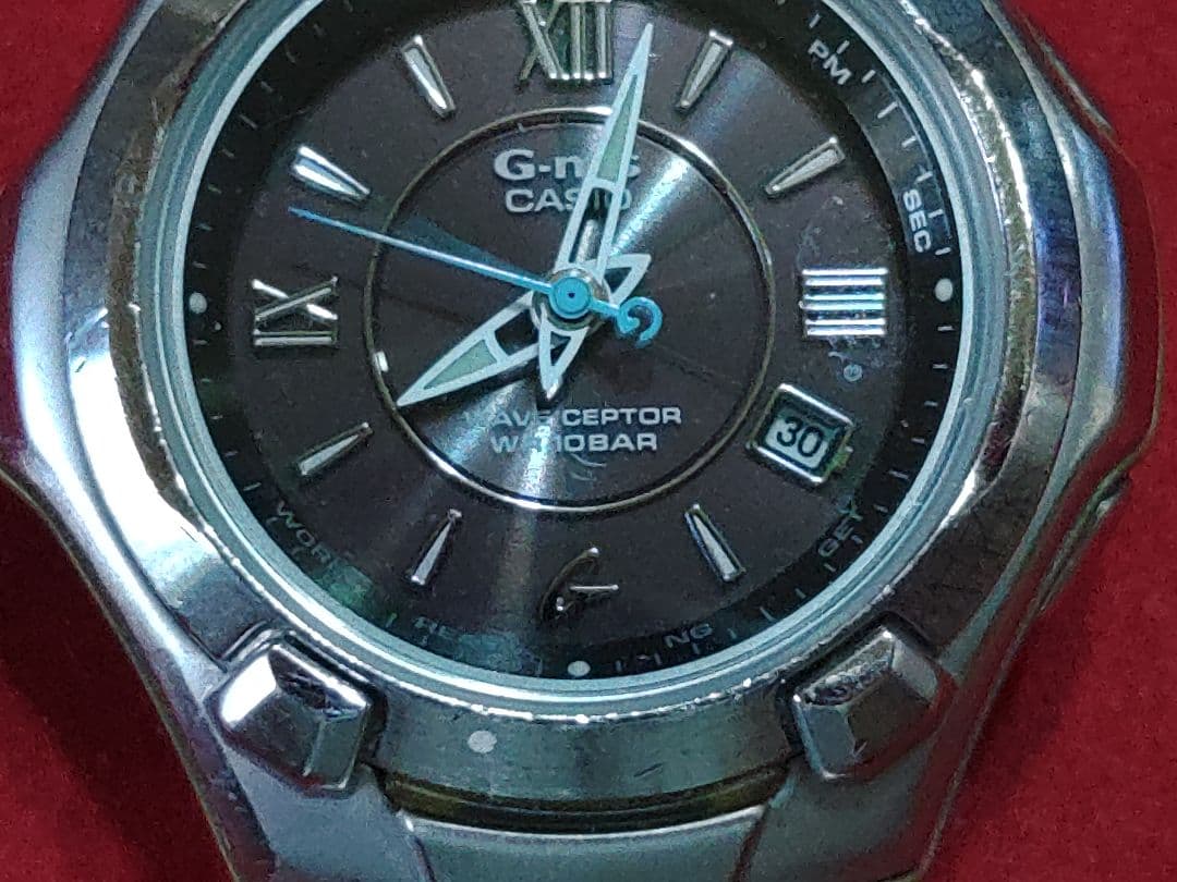 Casio Baby-G G-ms Radio Solar Watch Analog Black Dial Metal Band Japan Import